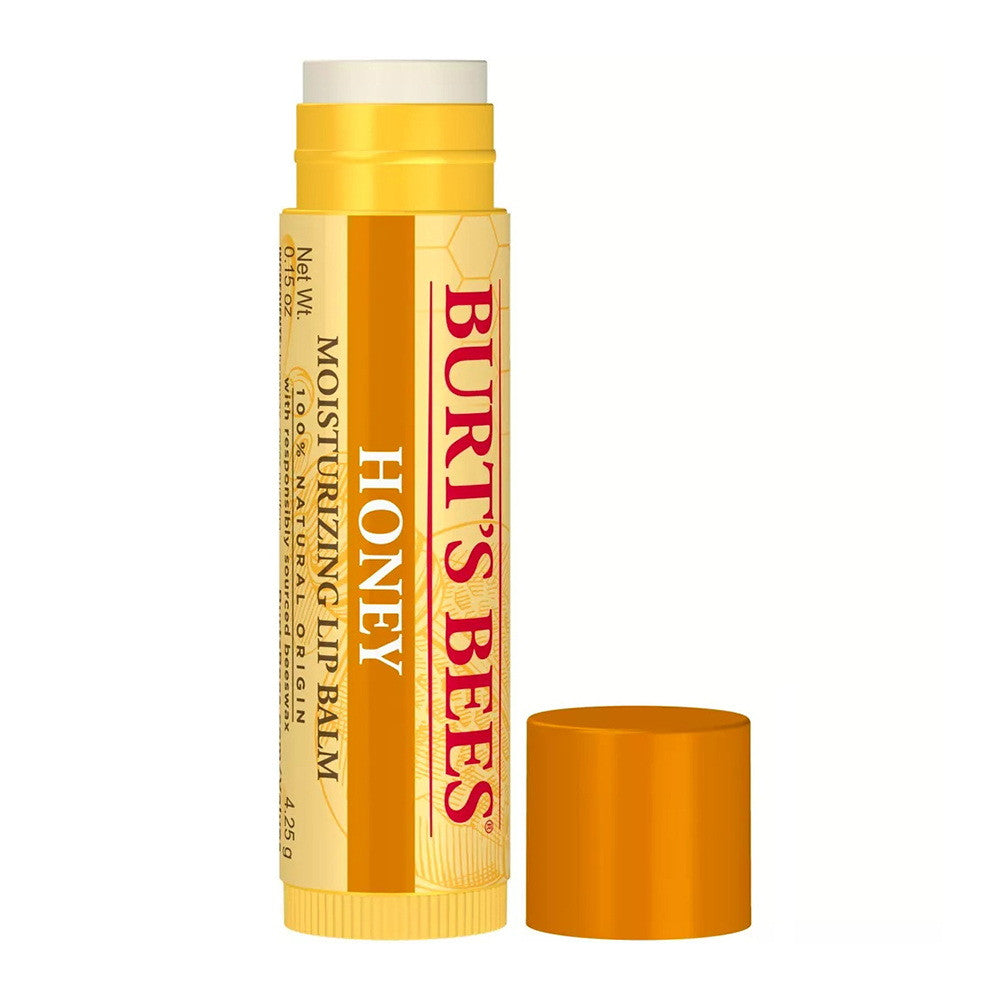 Burts Bees Natural Moisturizing Lip Balm, Honey with Beeswax, 0.15 Oz